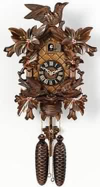 815-16p Moving Birds Over Nest Black Forest Cuckoo Clock CLICK FOR MORE DETAILS