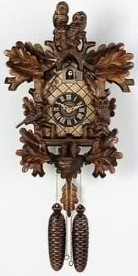 831-18 Black Forest 8 Day Nesting Birds and Owls Cuckoo Clock CLICK FOR MORE DETAILS