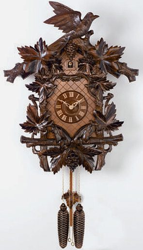 837-27 The Vineyard 8 Day Black Forest Cuckoo Clock Large 27