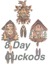 German Movement Eight Day Cuckoo Clocks