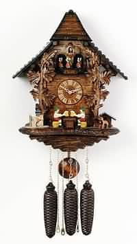 MD806-19 Beer Drinker's Raise Mugs 8 Day Black Forest Musical Cuckoo Clock CLICK FOR MORE DETAILS