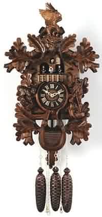 MD859-23 Eagle, Hunter, Ram 8 Day Black Forest Musical Cuckoo Clock CLICK FOR MORE DETAILS